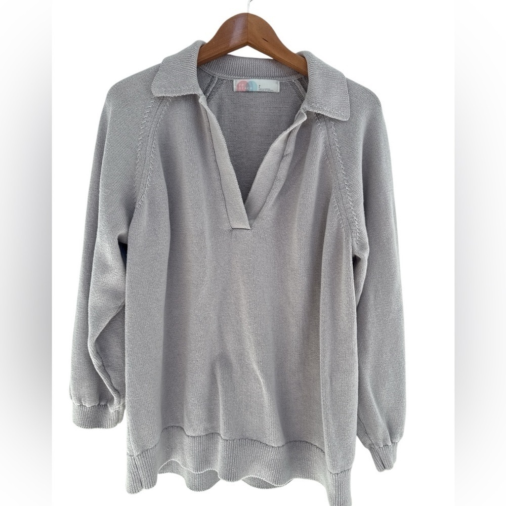 Free People Beach Gray Women's Oversized Sweater